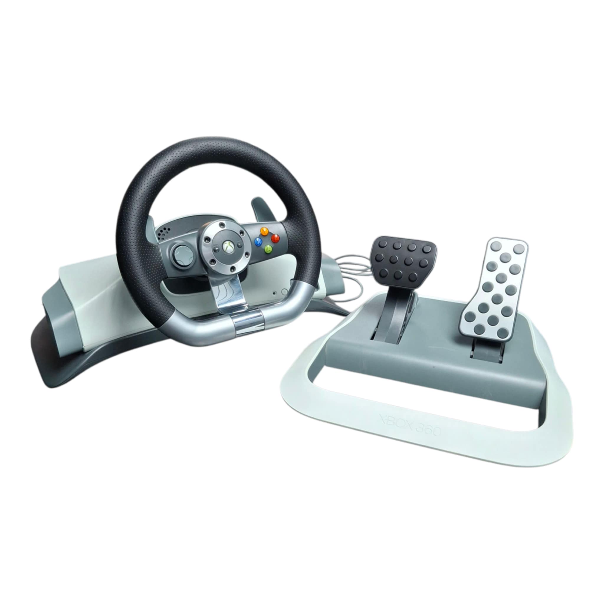 Preowned Xbox 360 Wireless Racing Wheel With Force Feedback, Pedals